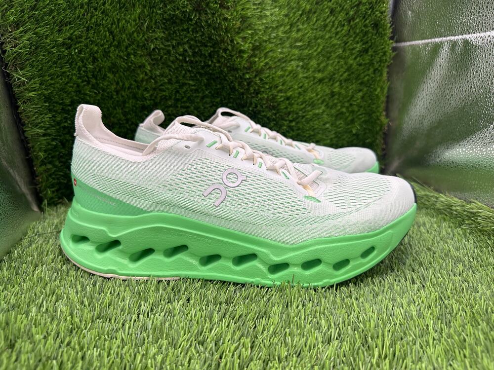 On Running Cloudsurfer Max 3MF30433397 Athletic Sneaker Men 12 Green Mesh Sports